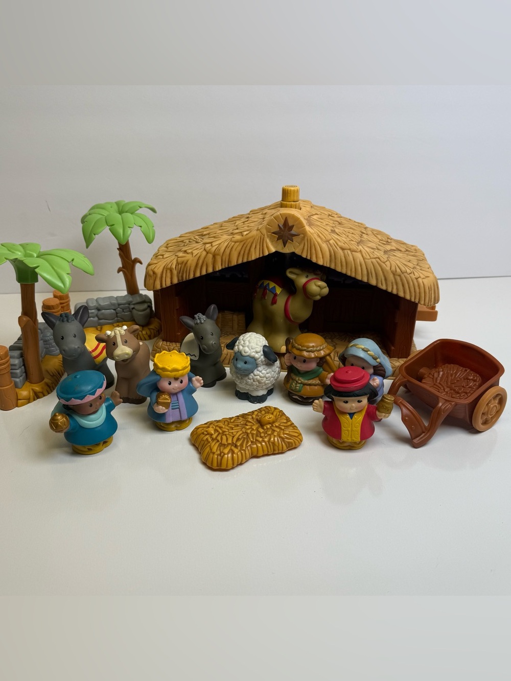 Fisher Price Little People Christmas Story Nativity Set Working Incomplete 2005